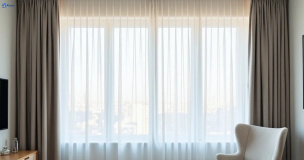 Freshly steam cleaned curtains in exford-vic QLD
